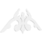 Ekena Millwork Pitch Milton Architectural Grade PVC Gable Pediment, 60"W x 27 1/2"H x 1"P (11/12) GPP060X028X100MIL - alternate 1